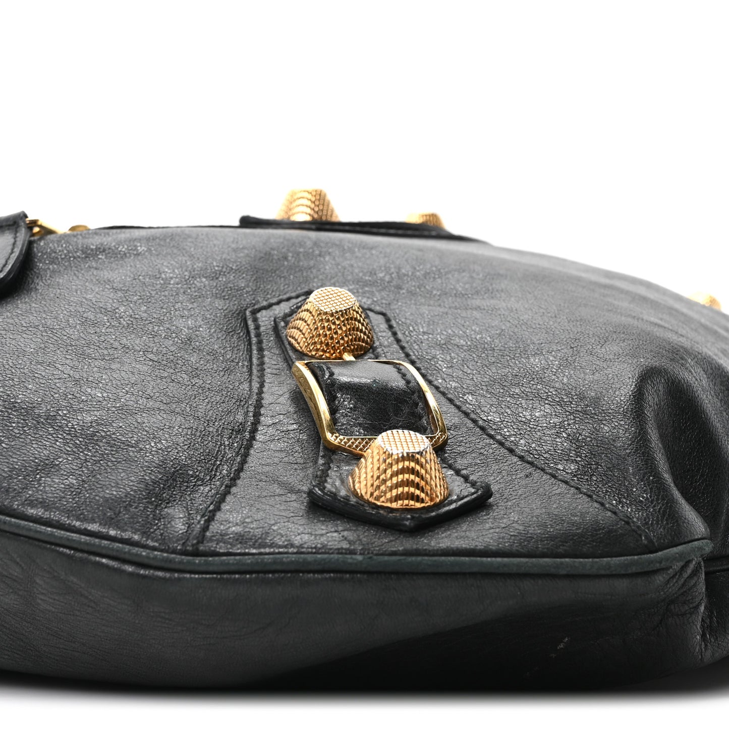 Chevre Giant 21 Gold Hardware Hobo  Black