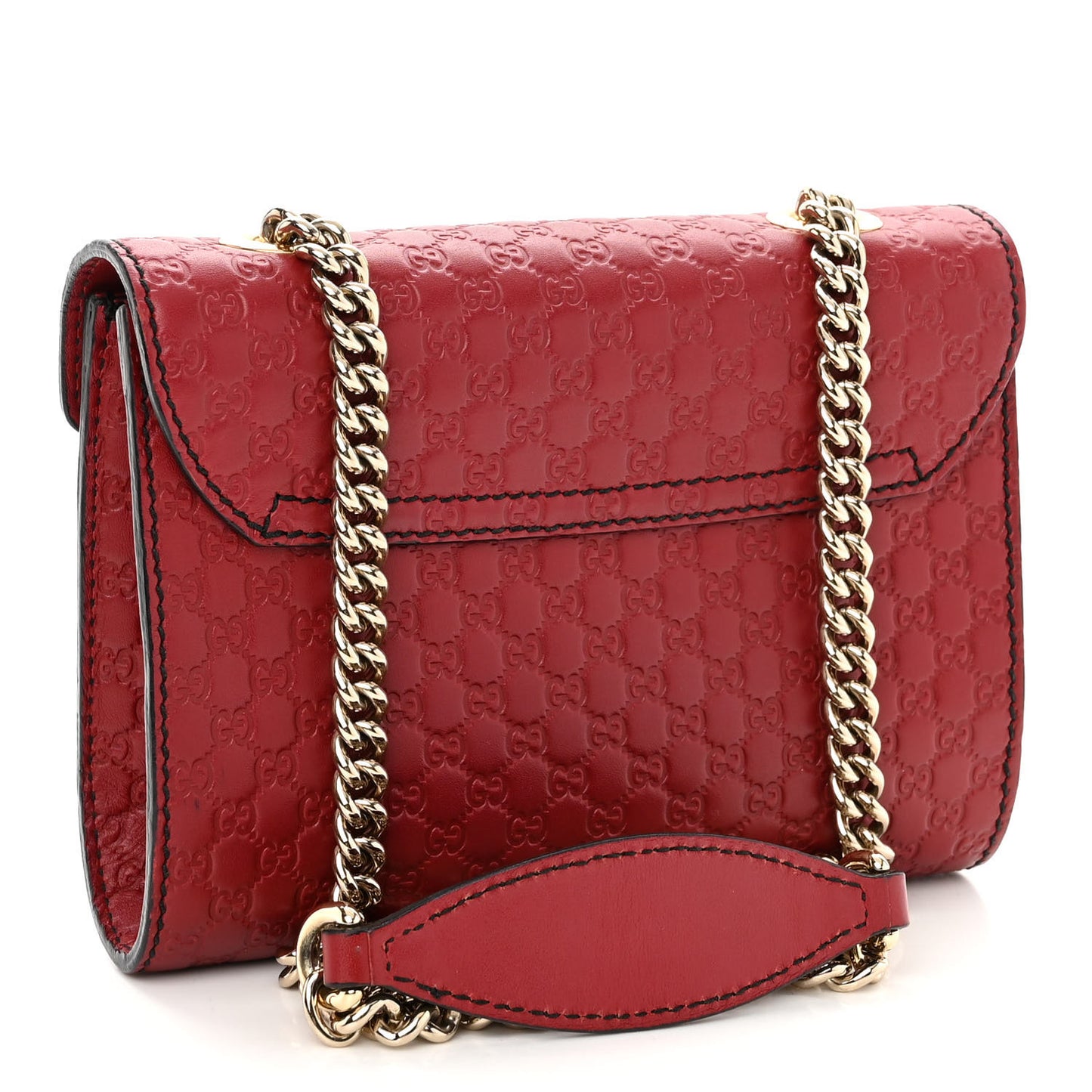 Soft Microguccissima Mini Emily Chain Shoulder Bag Rosso