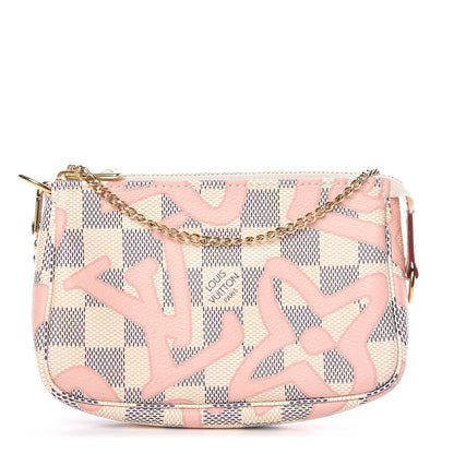 Louis Vuitton Damier Azur Tahitienne Mini Pochette Accessories 1 of 10