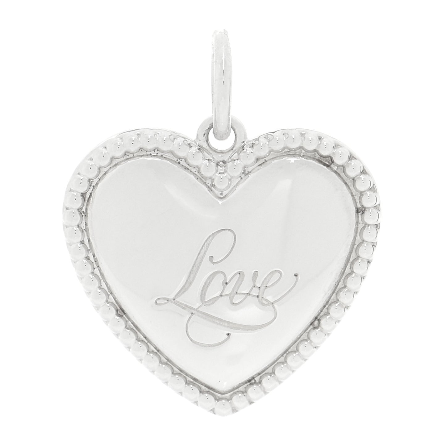 Sterling Silver Love Heart Charm