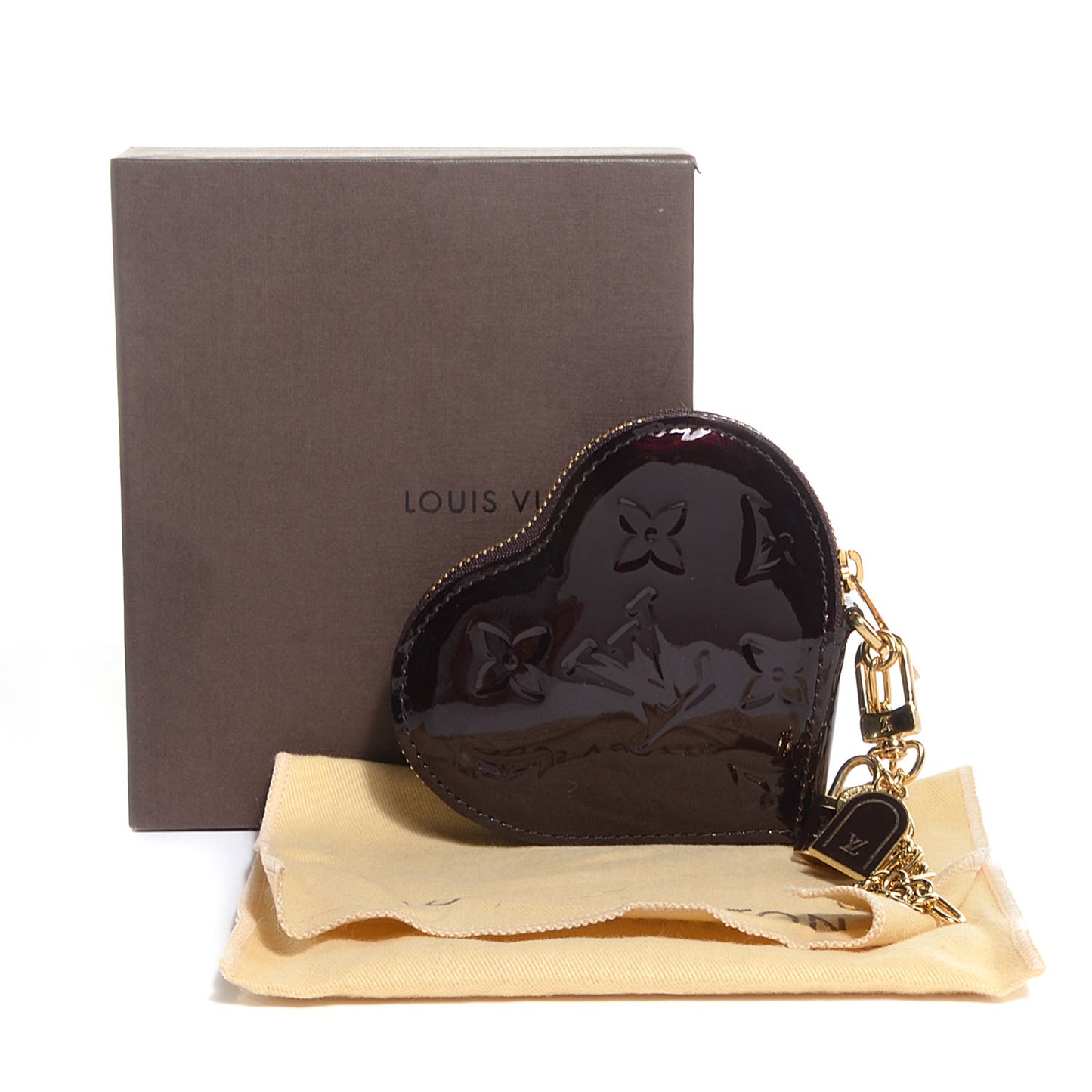 Vernis Coeur Heart Coin Purse Amarante
