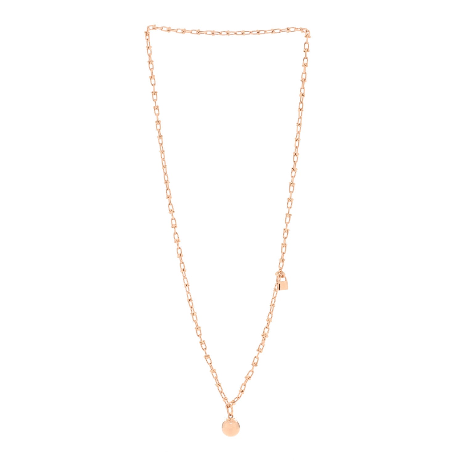 Tiffany 18K Rose Gold HardWear Wrap Necklace 2 of 4