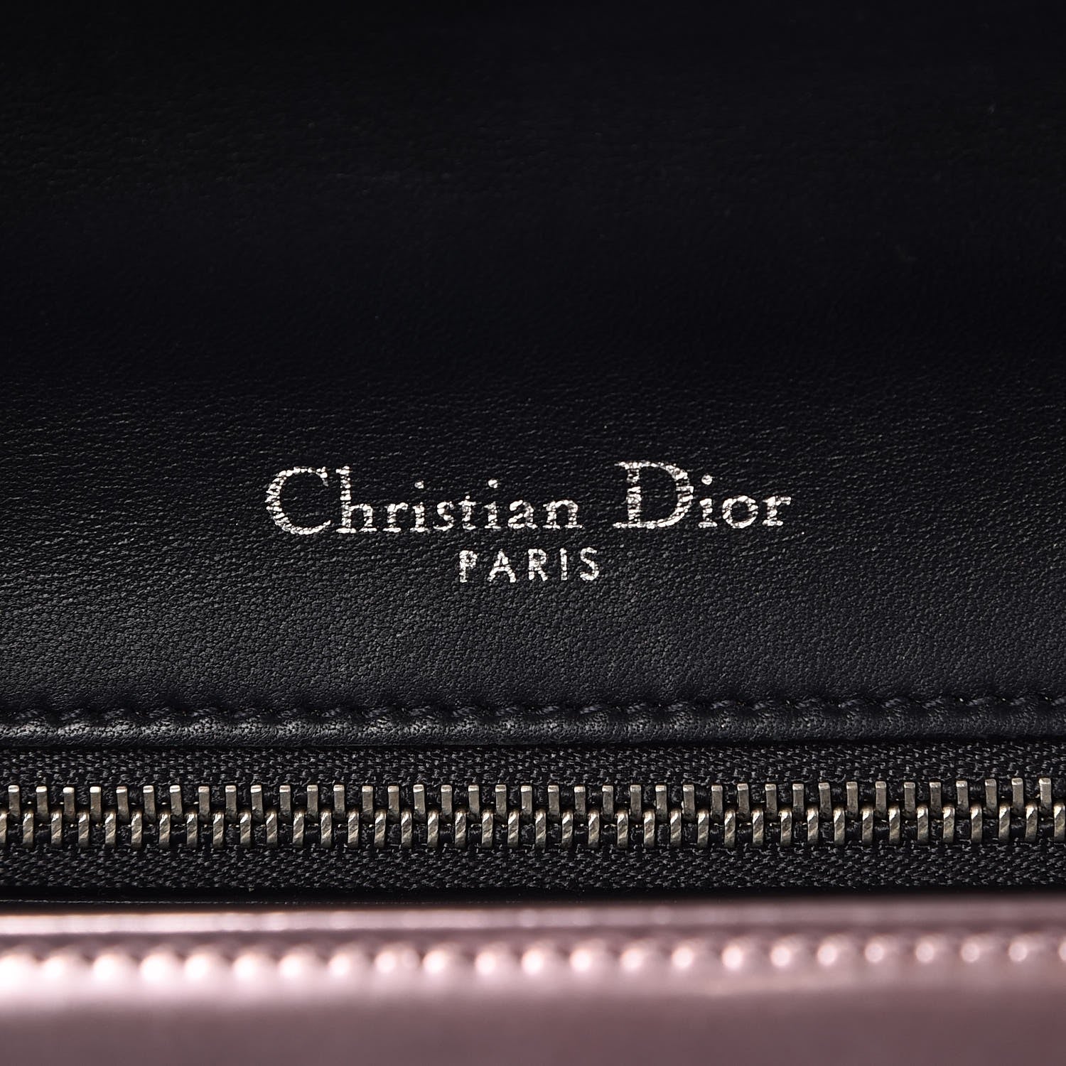 Christian Dior Metallic Patent Micro-Cannage Medium Diorama Flap Bag Pink 6 of 9