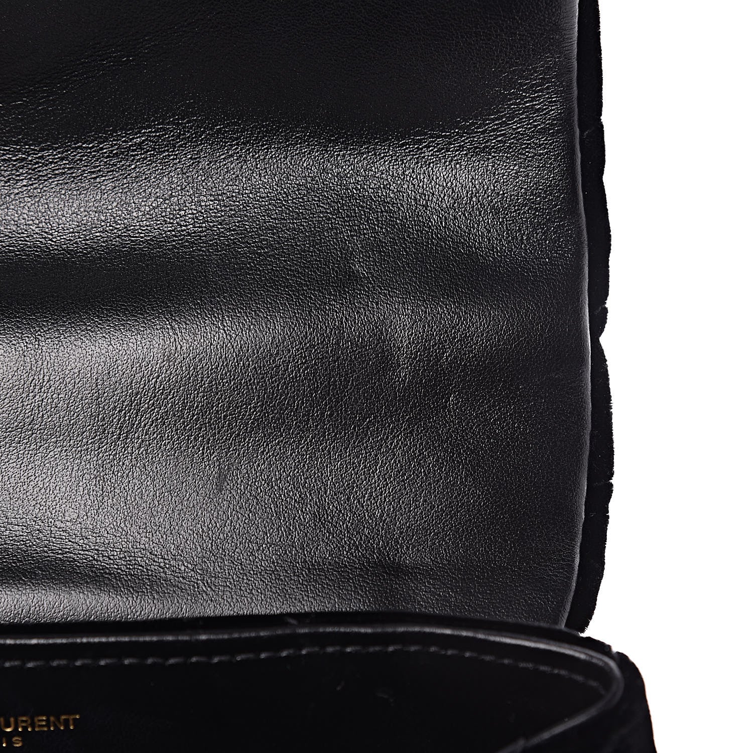 Saint Laurent Velvet Y Quilted Monogram Toy Loulou Chain Satchel French Black 9 of 13