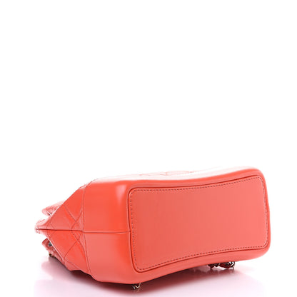 Chanel Aged Calfskin Quilted Small Gabrielle Backpack Orange 3 of 8