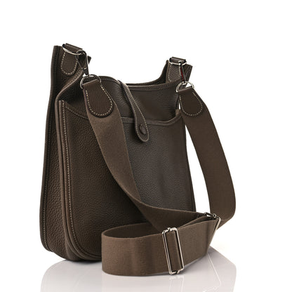 Hermes Taurillon Clemence Evelyne III PM Etoupe 3 of 10