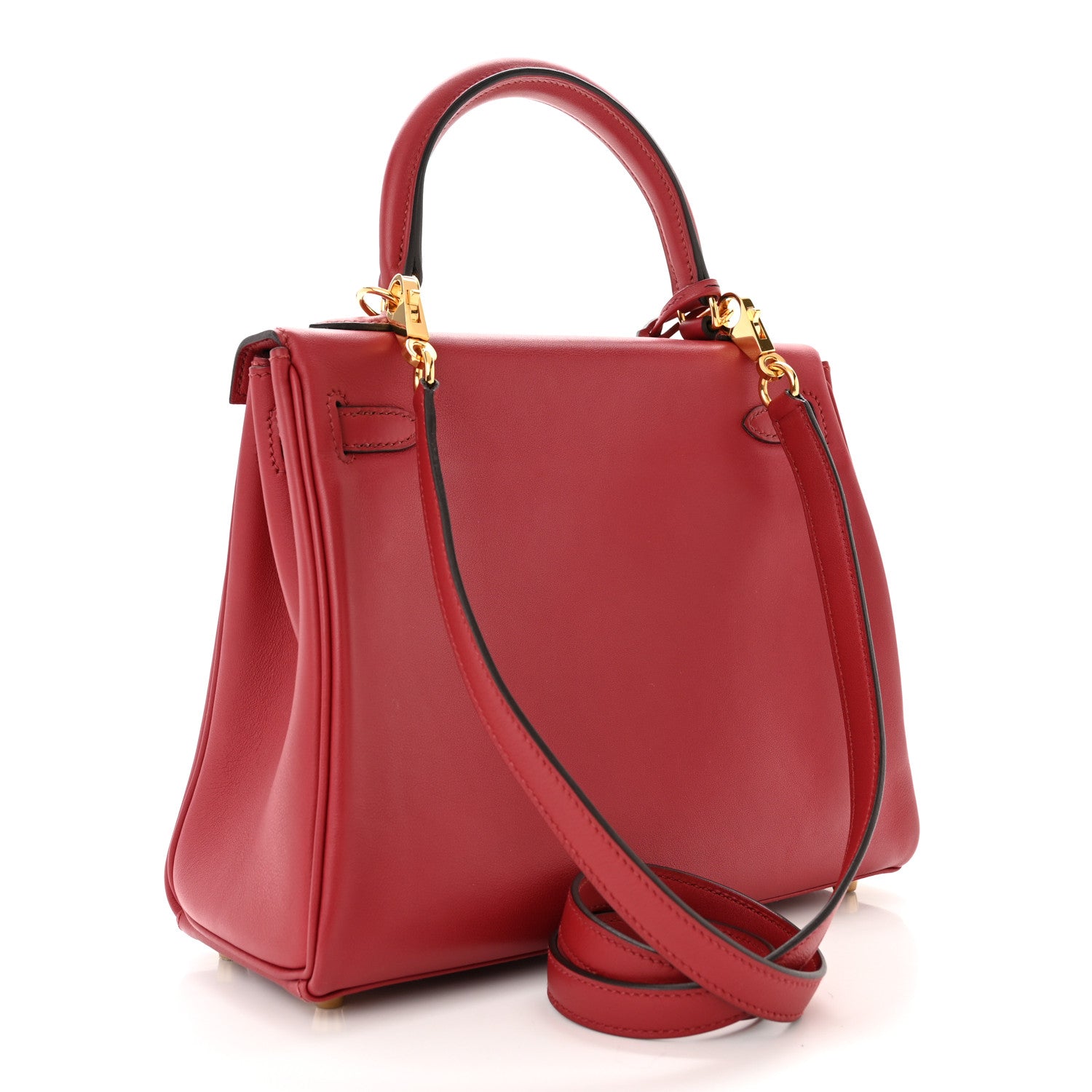 Hermes Swift Kelly Retourne 25 Rouge Grenat 3 of 17