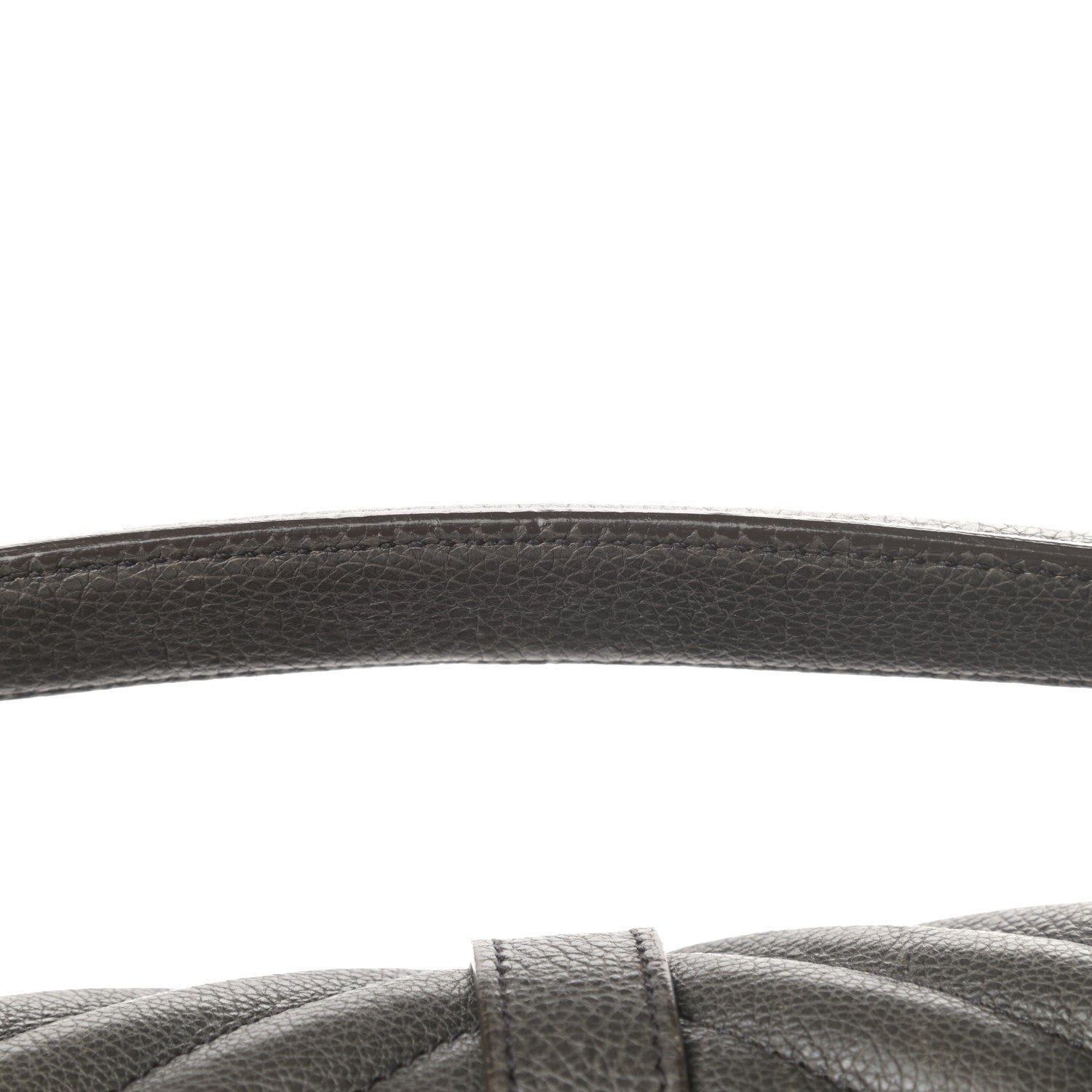 Saint Laurent Calfskin Matelasse Chevron Monogram Large College Satchel Light Coal 16 of 18