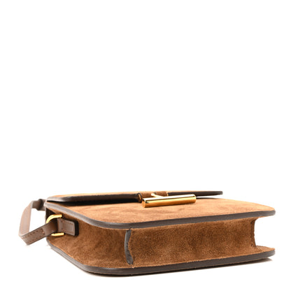 Tom Ford Suede Mini T Clasp Tara Crossbody Bag Tobacco 4 of 9