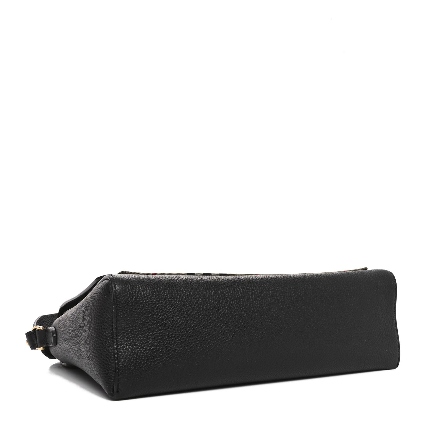 Grainy Calfskin Vintage Check Note Crossbody Bag Black