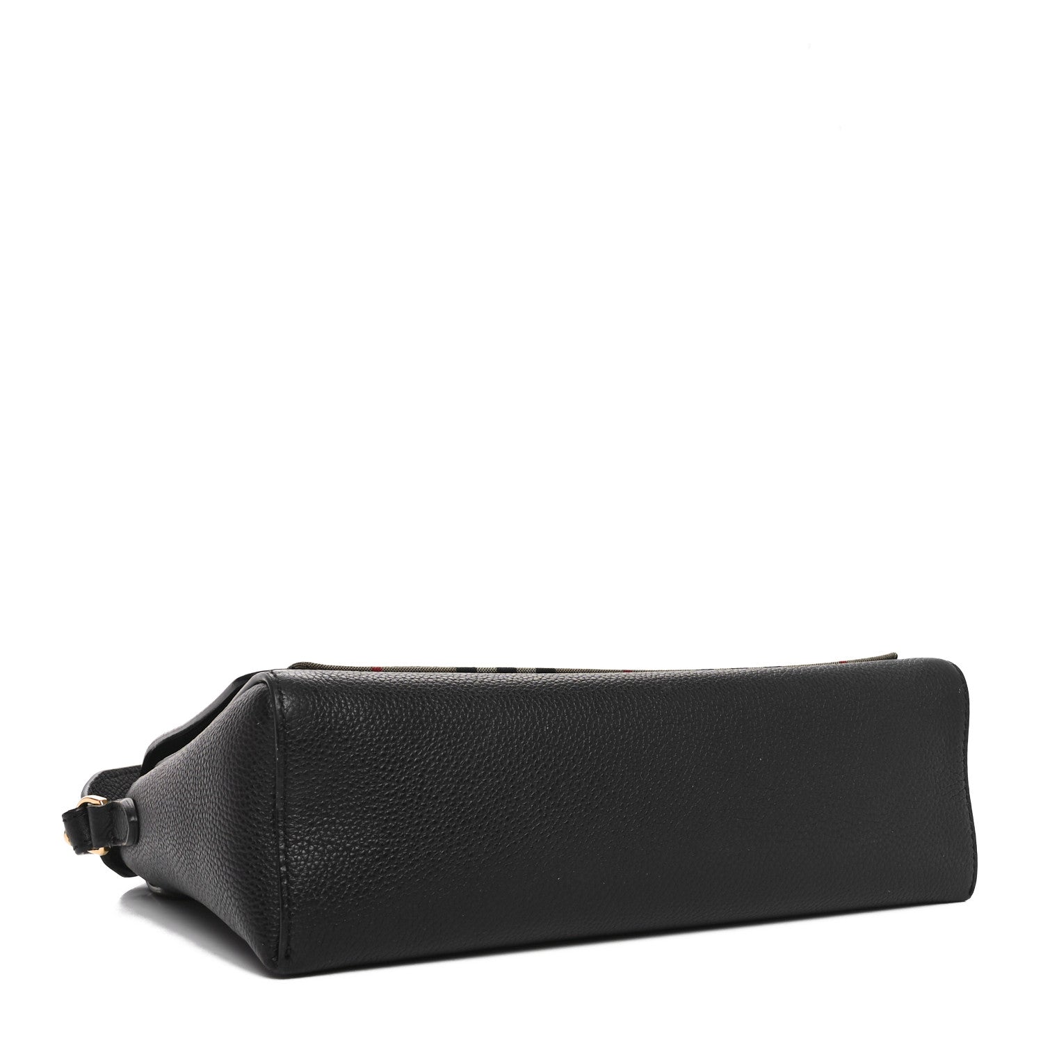 Burberry Grainy Calfskin Vintage Check Note Crossbody Bag Black 4 of 9