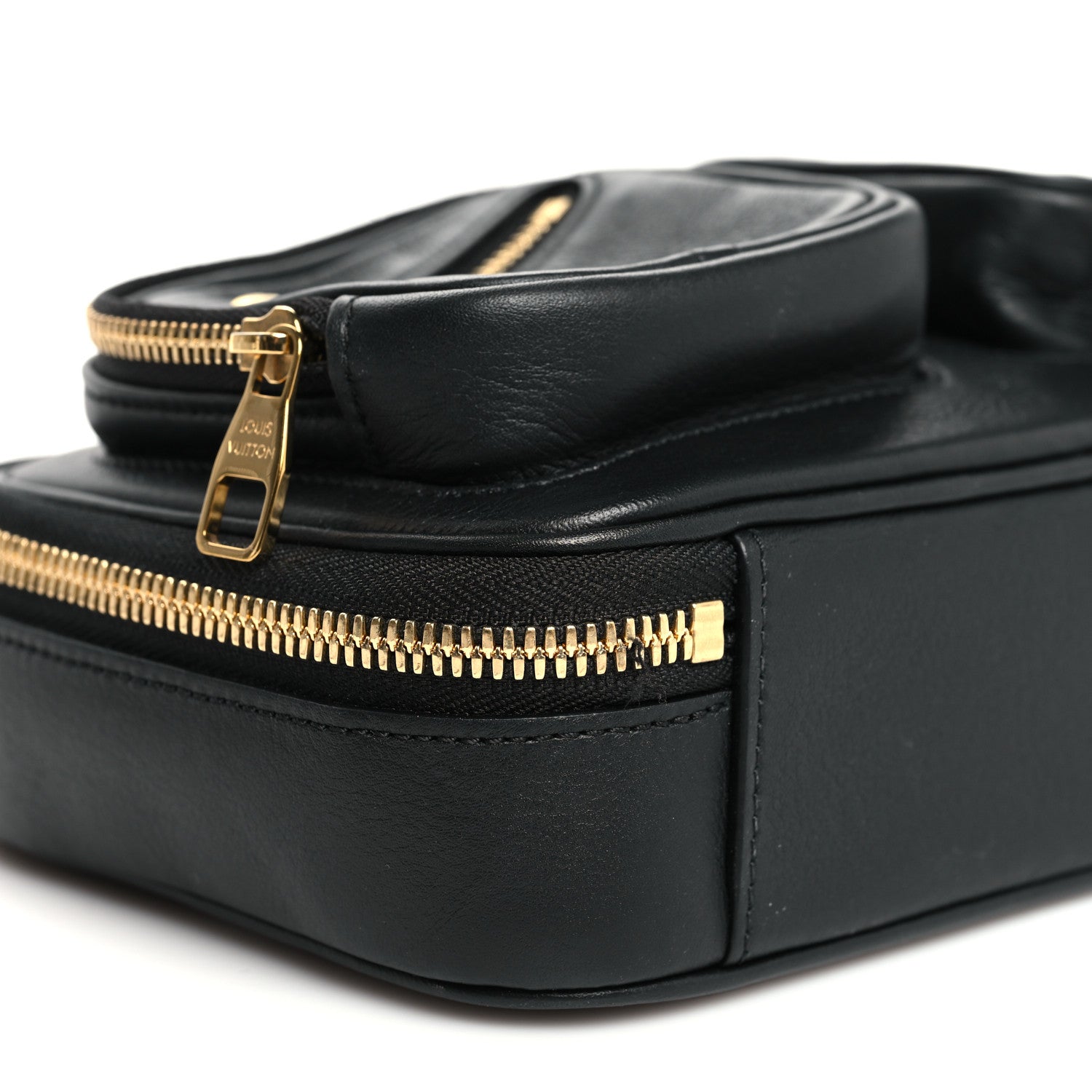 Louis Vuitton Calfskin Monogram Embossed Utility Crossbody Black 8 of 8