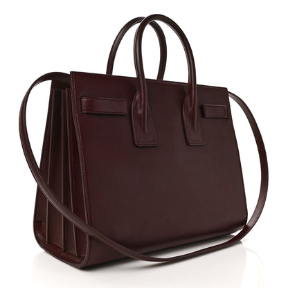 Saint Laurent Calfskin Small Sac De Jour Amarena 3 of 8