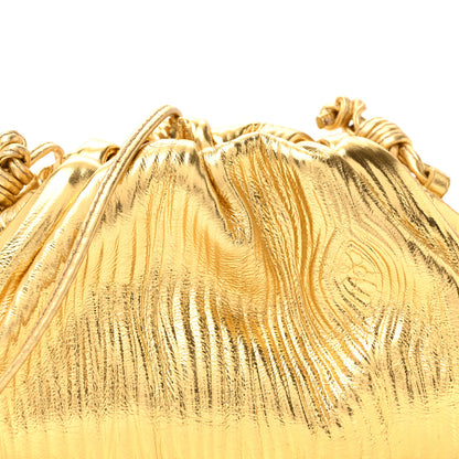 Bottega Veneta Metallic Bark Calfskin The Mini Pouch Gold 21 of 31