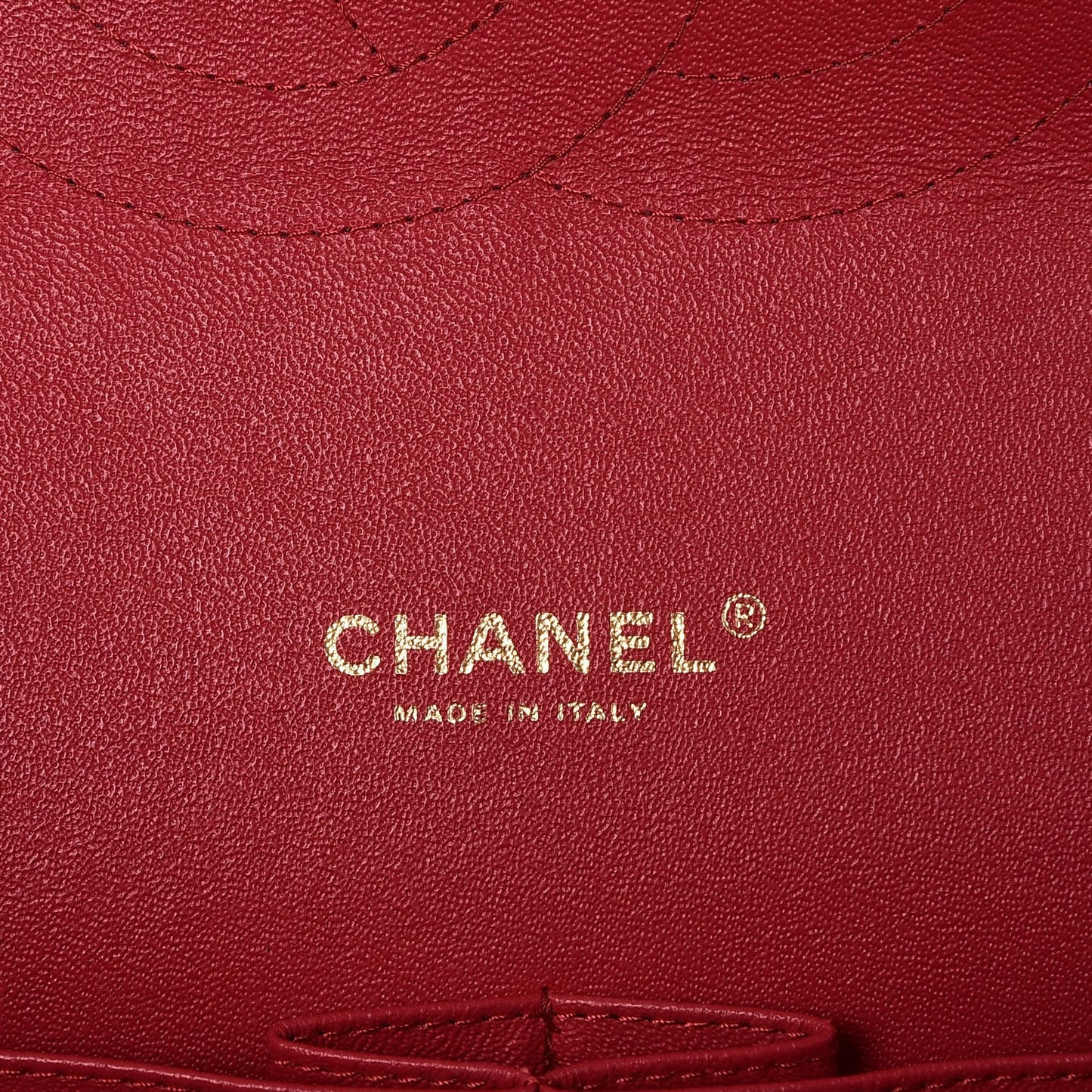 Lambskin Quilted Maxi Double Flap Red