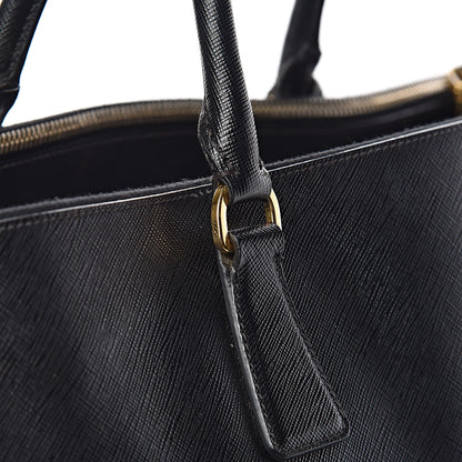 Prada Saffiano Lux Extra Large Galleria Double Zip Tote Black 13 of 26