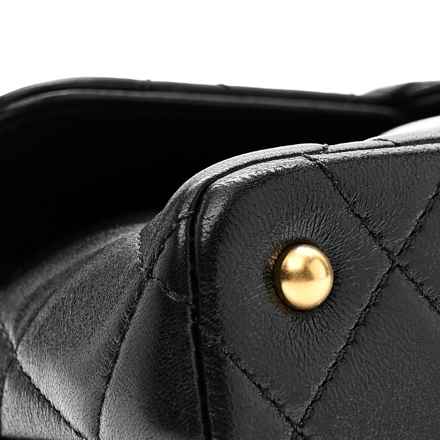 Chanel Lambskin Quilted Mini Flap Top Handle Bag Black 10 of 10