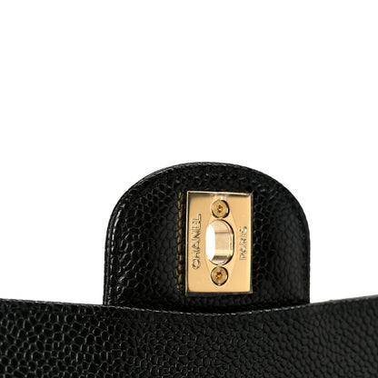 Chanel Caviar Quilted Small Double Flap Black 7 of 11