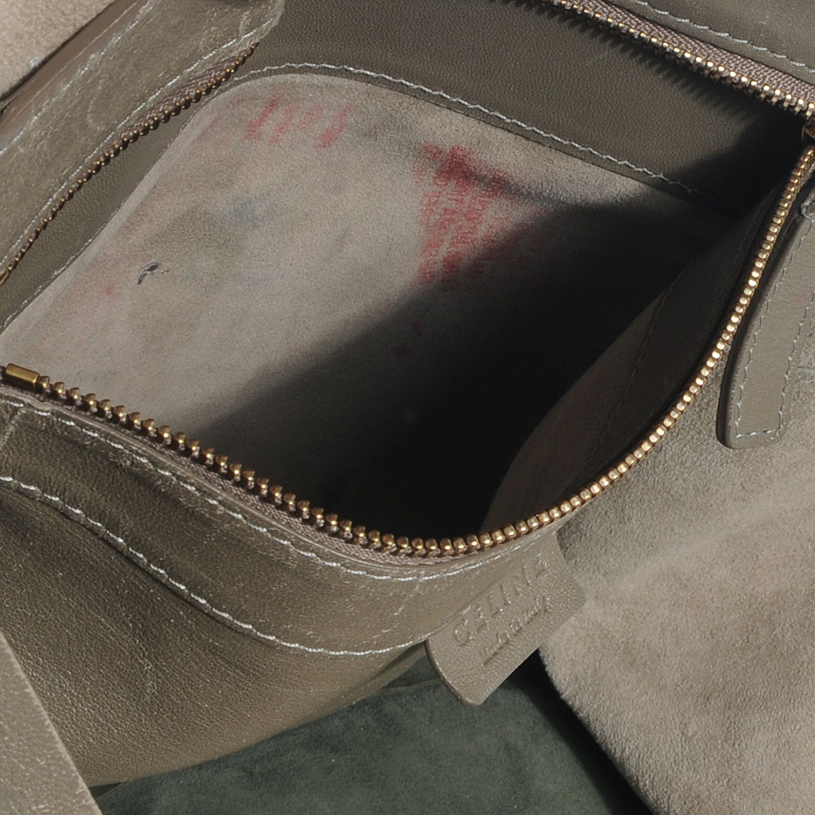 Celine Leather Horizontal Bi-Color Cabas Black 8 of 8