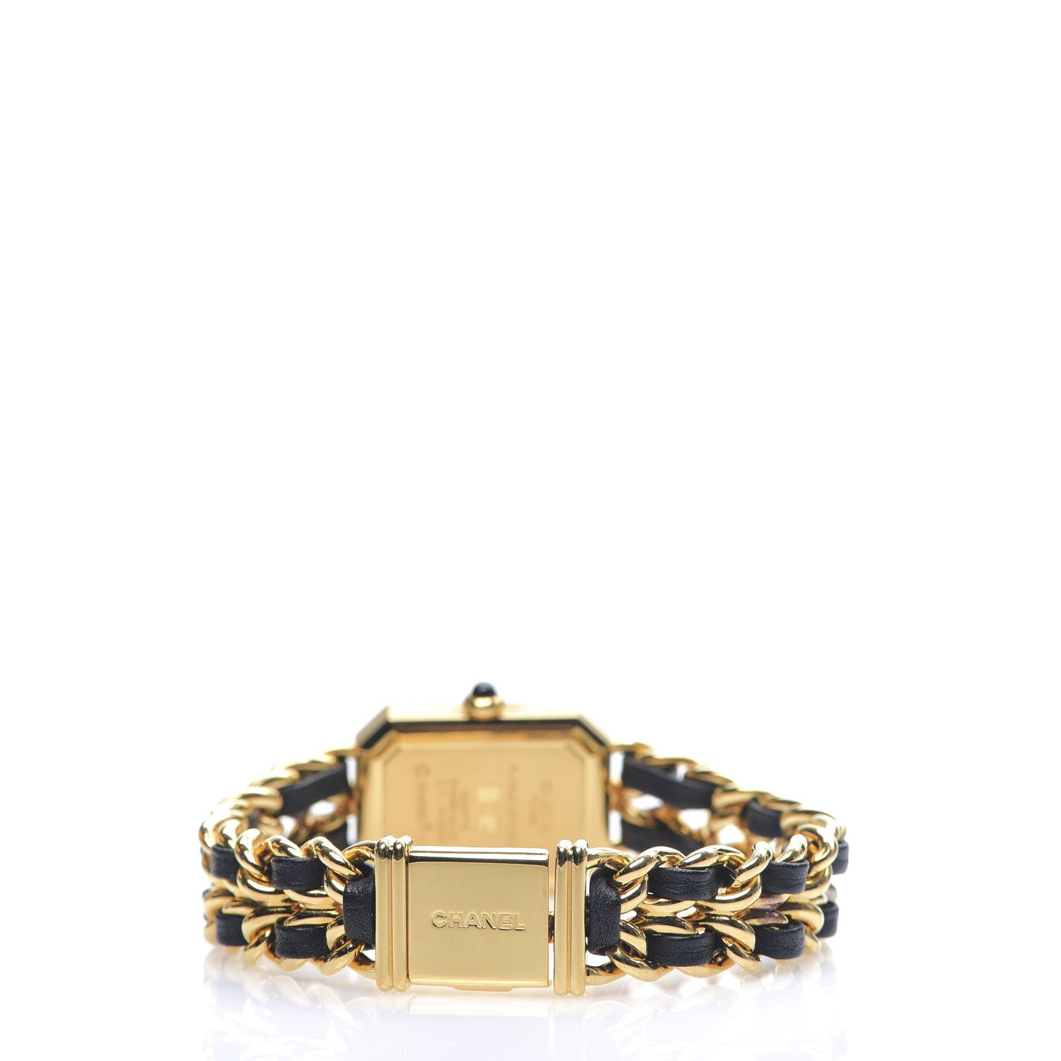 Chanel Stainless Steel Lambskin 20mm Chain Premiere Quartz Watch Gold L 3 of 7