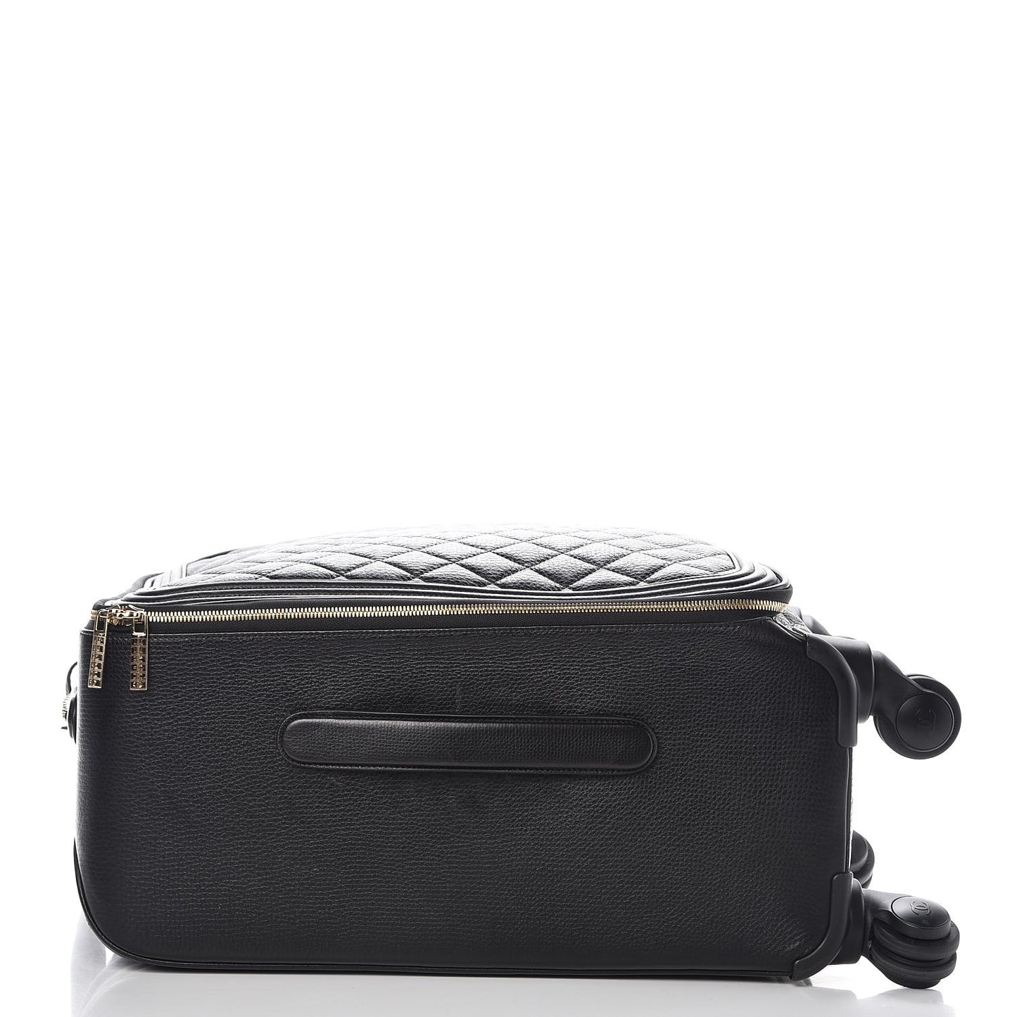 Calfskin Quilted Coco Case Trolley Black