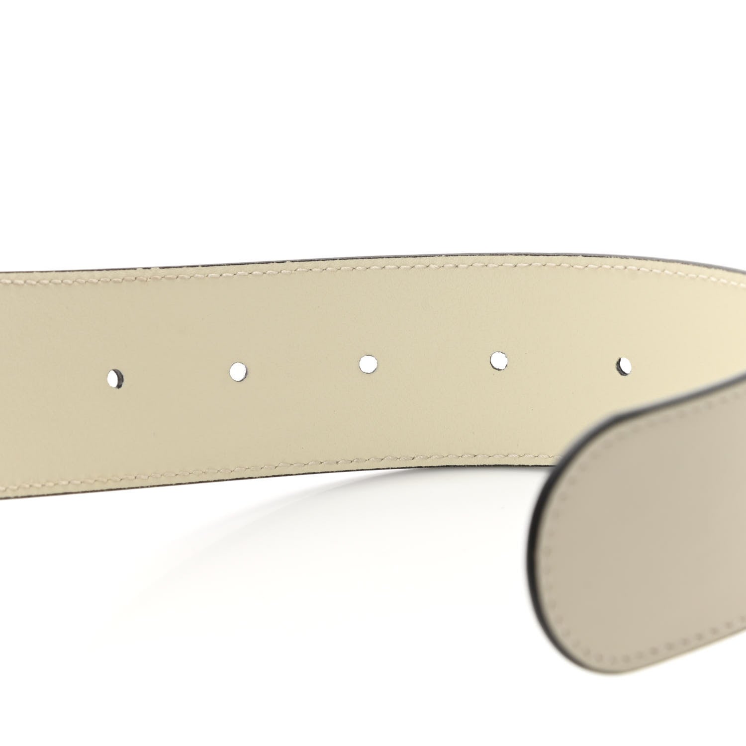 Gucci Calfskin Double G 40mm Belt 85 34 Mystic White 5 of 7