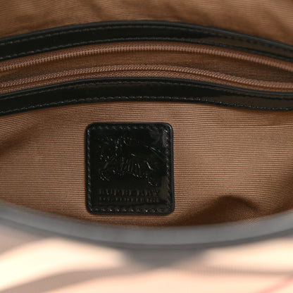 Burberry Patent Nova Check Brook Hobo Black 6 of 13