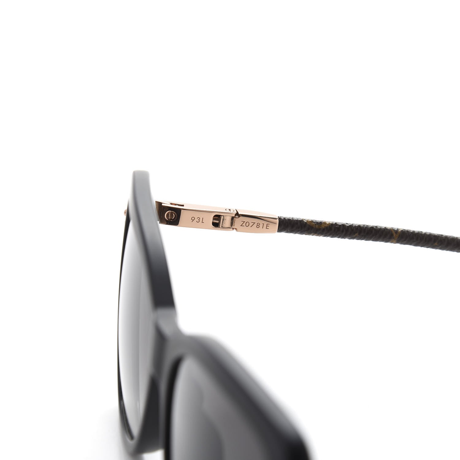 Louis Vuitton Monogram Acetate Charlotte Sunglasses Z0781E Black 5 of 9