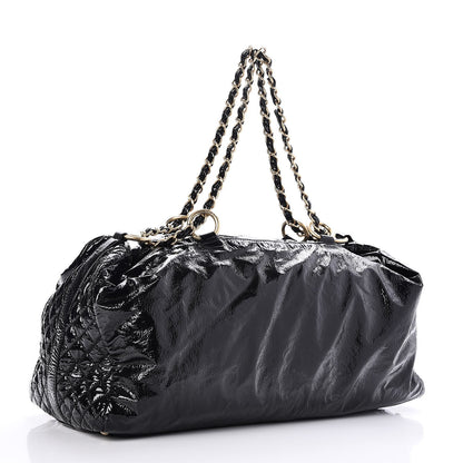 Chanel Vinyl Rock and Chain XL Bowler Black 3 of 6