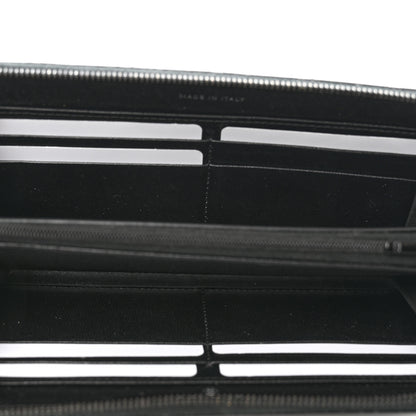 Chanel Lambskin Quilted Large Gusset Zip Around Wallet So Black 5 of 13
