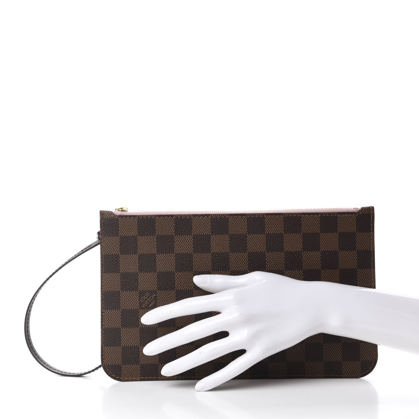 Damier Ebene Neverfull MM GM Pochette Rose Ballerine