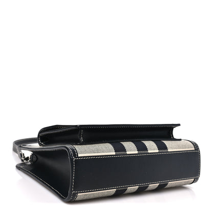 Burberry Smooth Calfskin Archive Canvas Check Mini Pocket Bag Butter Beige Black Butter Beige Black 4 of 9