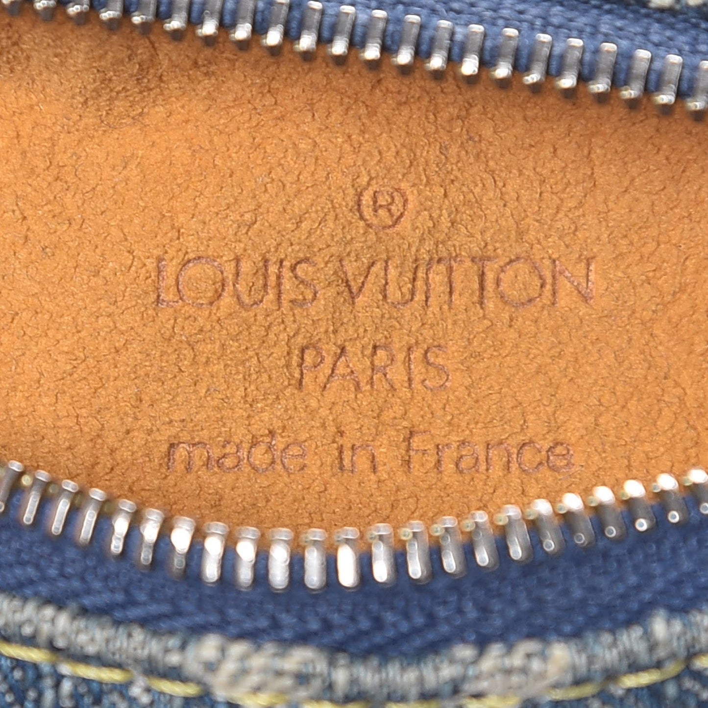 Monogram Denim Pochette Speedy PM Key Holder Blue