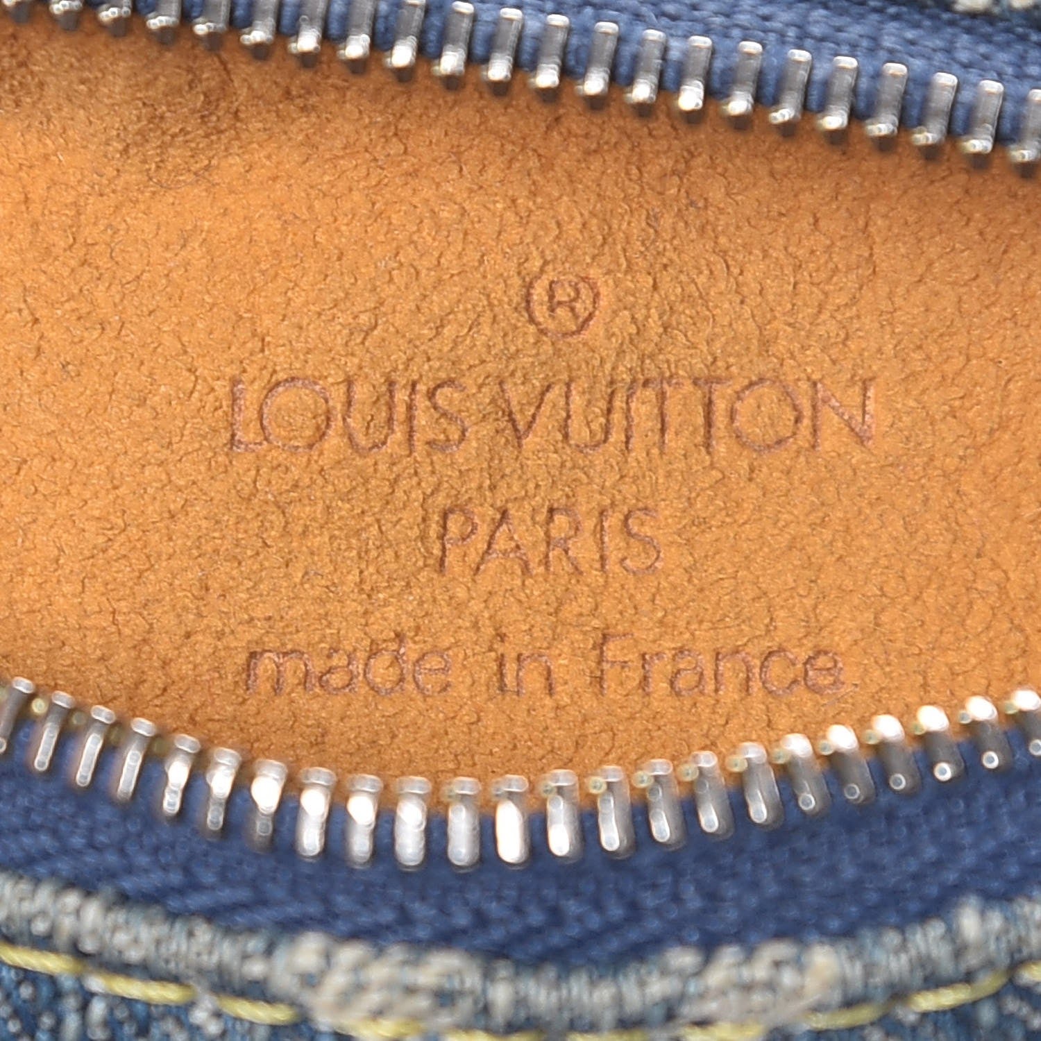 Louis Vuitton Monogram Denim Pochette Speedy PM Key Holder Blue 6 of 7