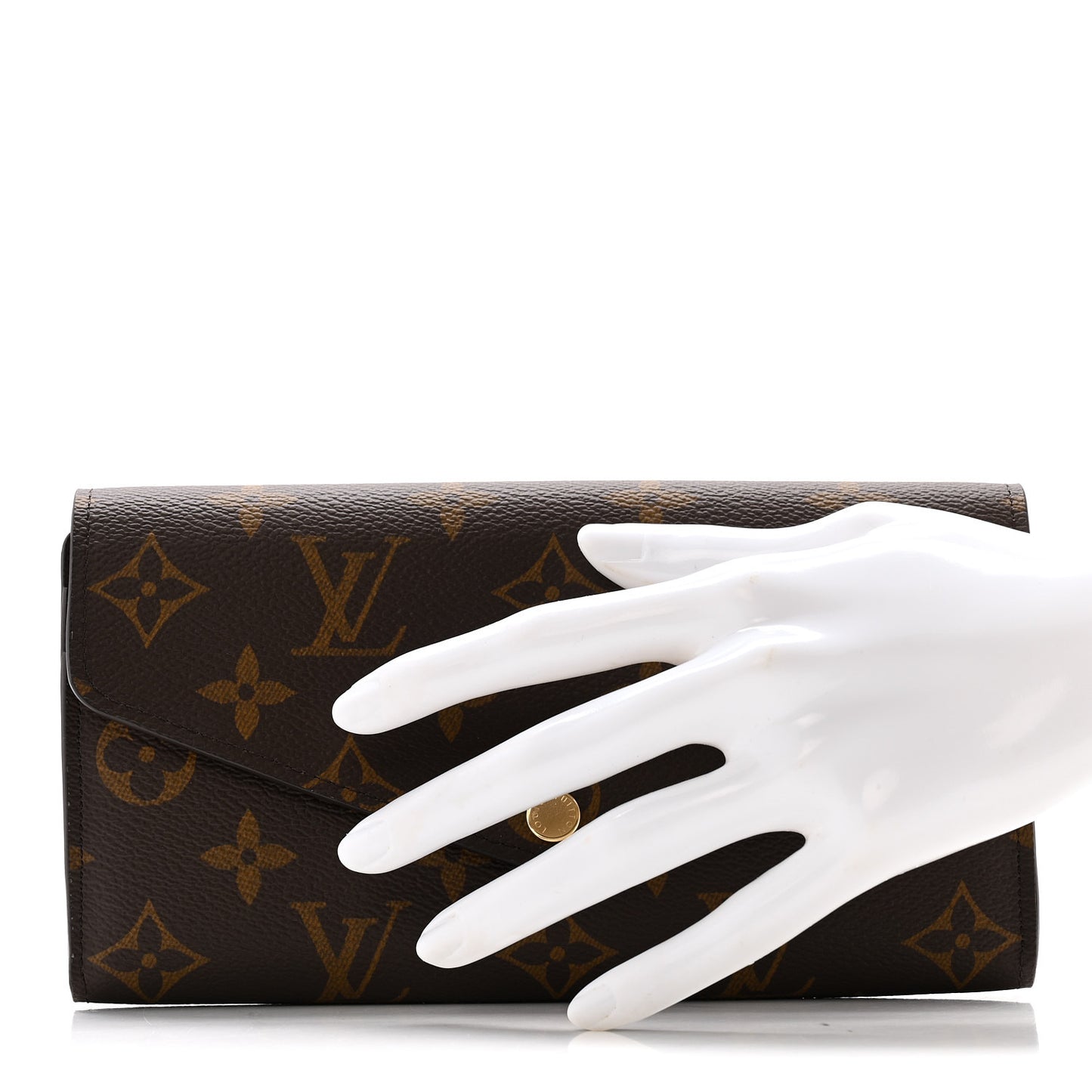 Monogram Sarah Wallet NM Coquelicot