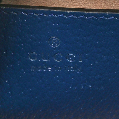 Gucci Textured Dollar Calfskin Web Small Diana Tote Bag Royal Crop 6 of 10