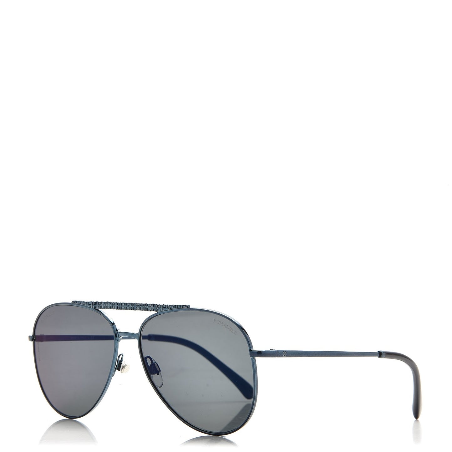 Aviator Metallic Pilot Sunglasses 4231 Dark Blue