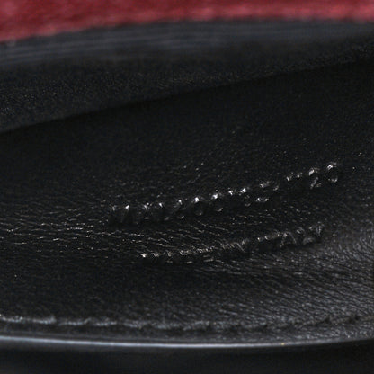 Saint Laurent Grain De Poudre Textured Mixed Matelasse Medium Triquilt Monogram Satchel Rouge Legion 9 of 16