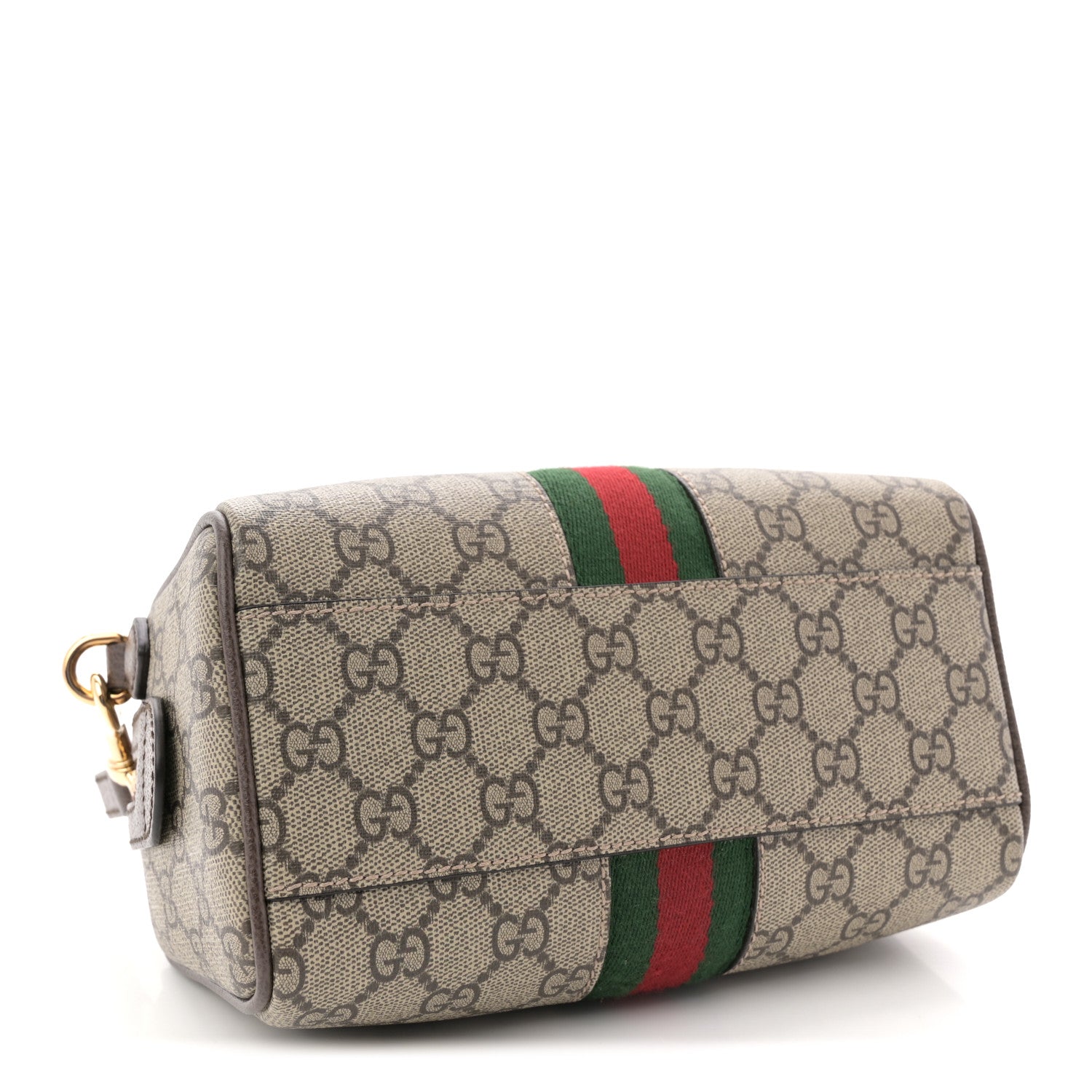 Gucci GG Supreme Monogram Textured Dollar Calfskin Web Mini