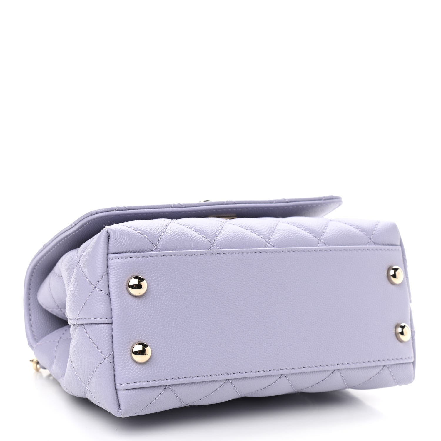 Chanel Caviar Quilted Extra Mini Coco Handle Flap Light Purple 4 of 11