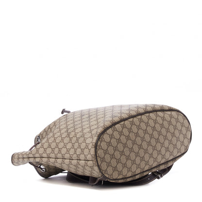 Gucci GG Supreme Monogram Drawstring Backpack Dark Brown 3 of 7
