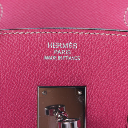Hermes Epsom Candy Birkin 35 Rose Tyrien Rubis 11 of 33