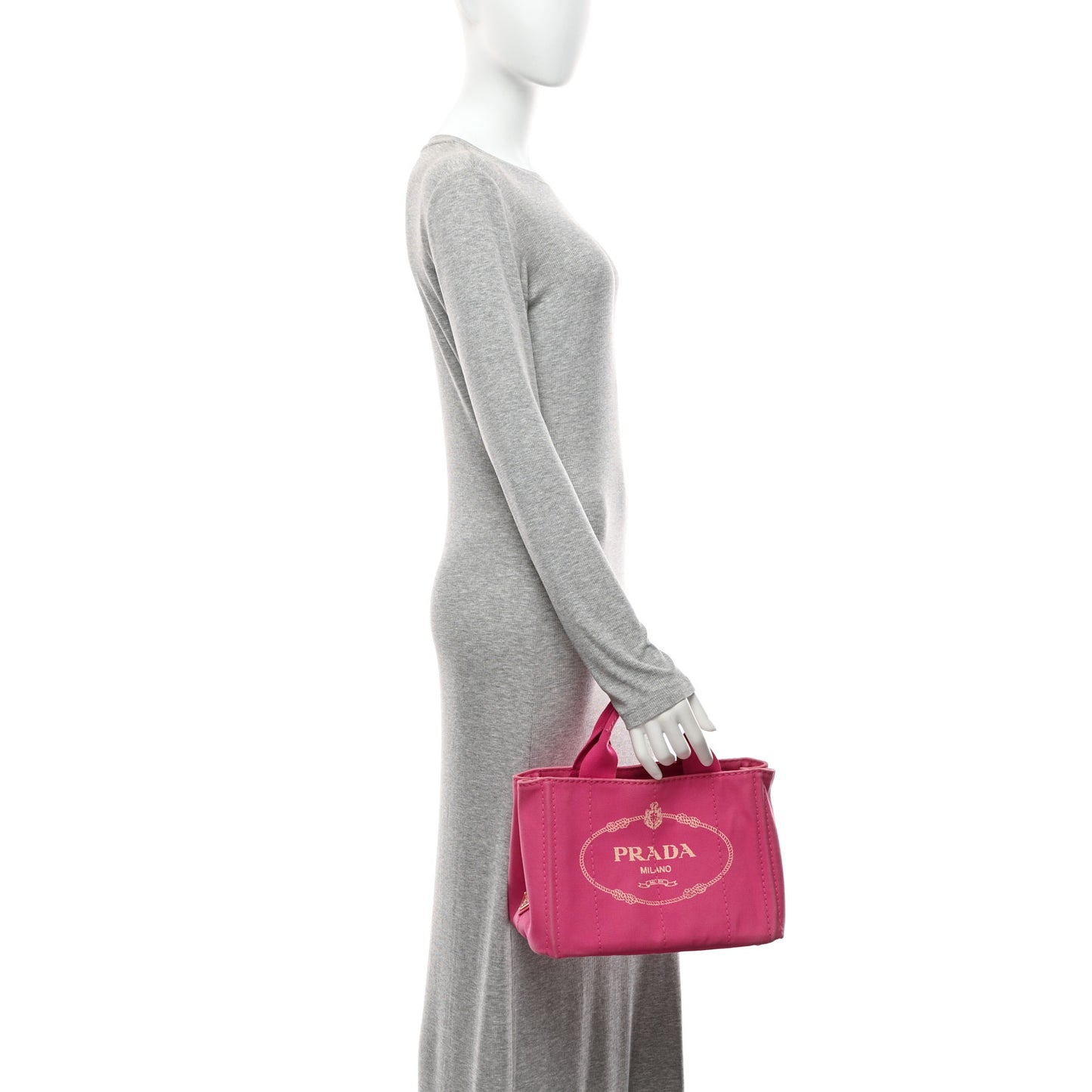 Canapa Small Logo Tote Fuxia
