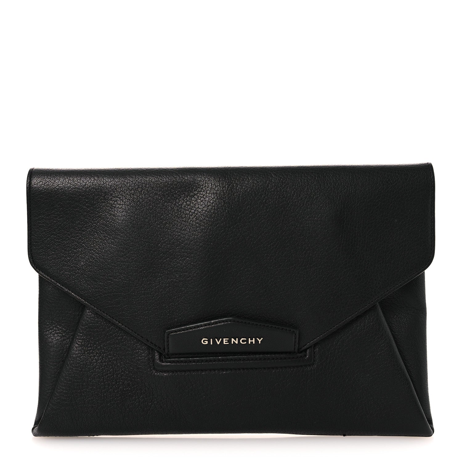 Givenchy Sugar Goatskin Medium Antigona Envelope Clutch Black Black 1 of 12