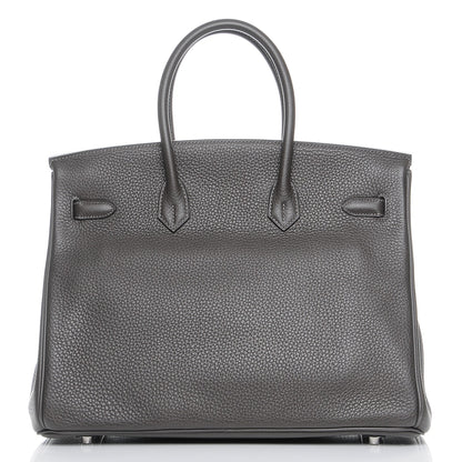 Hermes Taurillon Clemence Birkin 35 Graphite 4 of 24