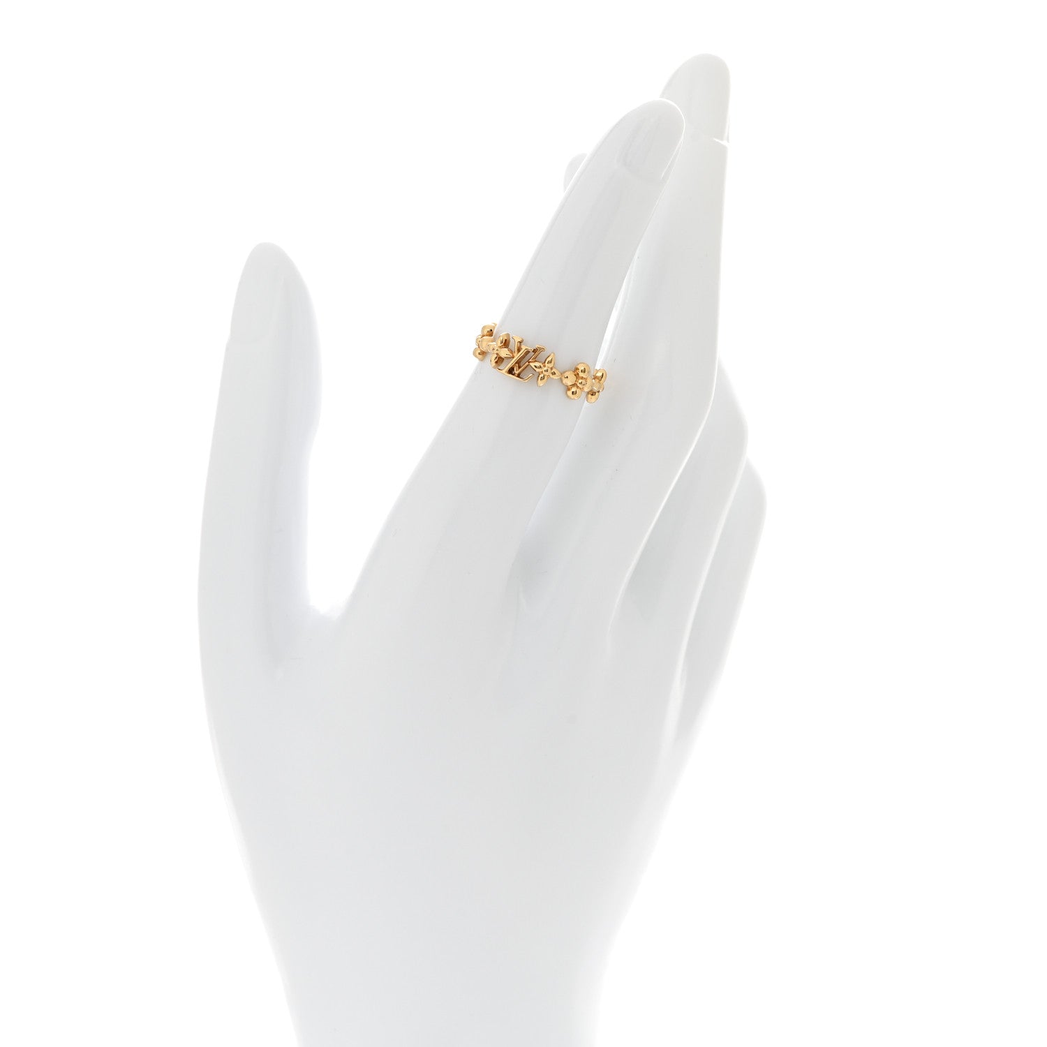 Louis Vuitton Metal LV Iconic XS Ring S 50 5.25 Gold 2 of 4