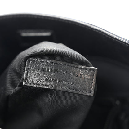 Saint Laurent Crinkled Calfskin Matelasse Monogram Medium Niki Shopper Tote Black 7 of 10