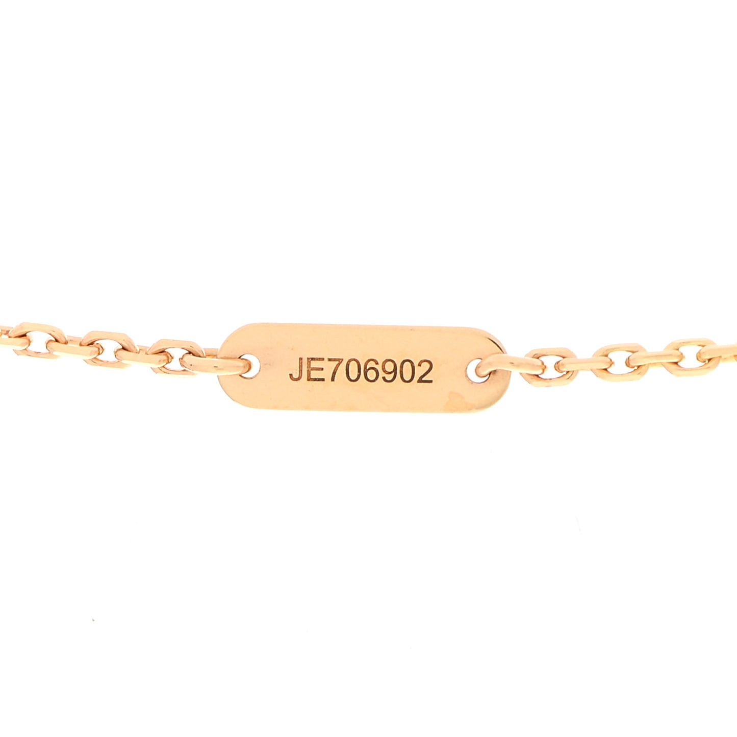 18K Yellow Gold Mother of Pearl Vintage Alhambra Pendant Necklace