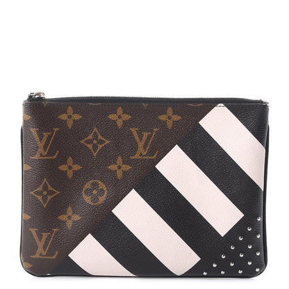 Louis Vuitton Monogram Stripes Pochette Plate PM 1 of 7