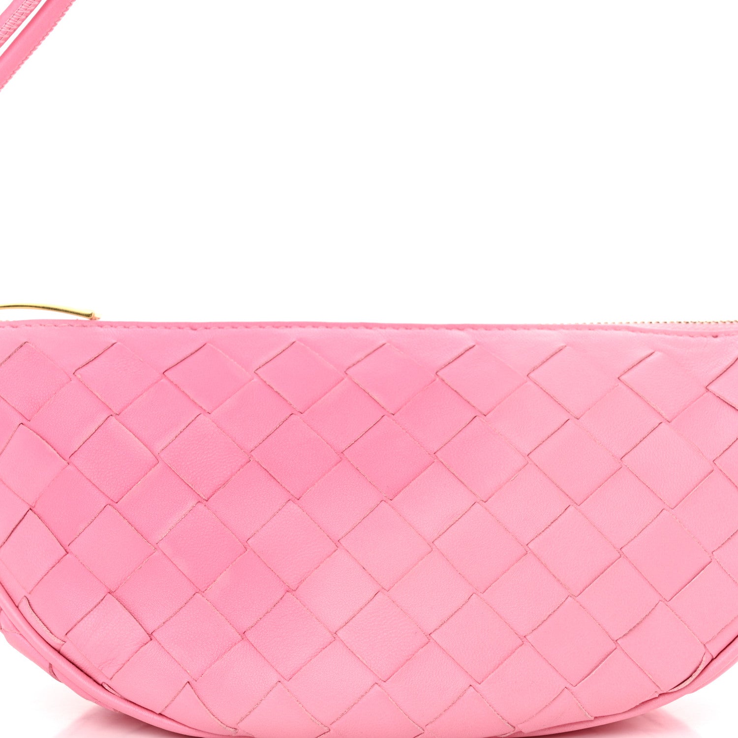 Bottega Veneta Nappa Intrecciato Half Moon Pouch On Strap Ribbon 7 of 12